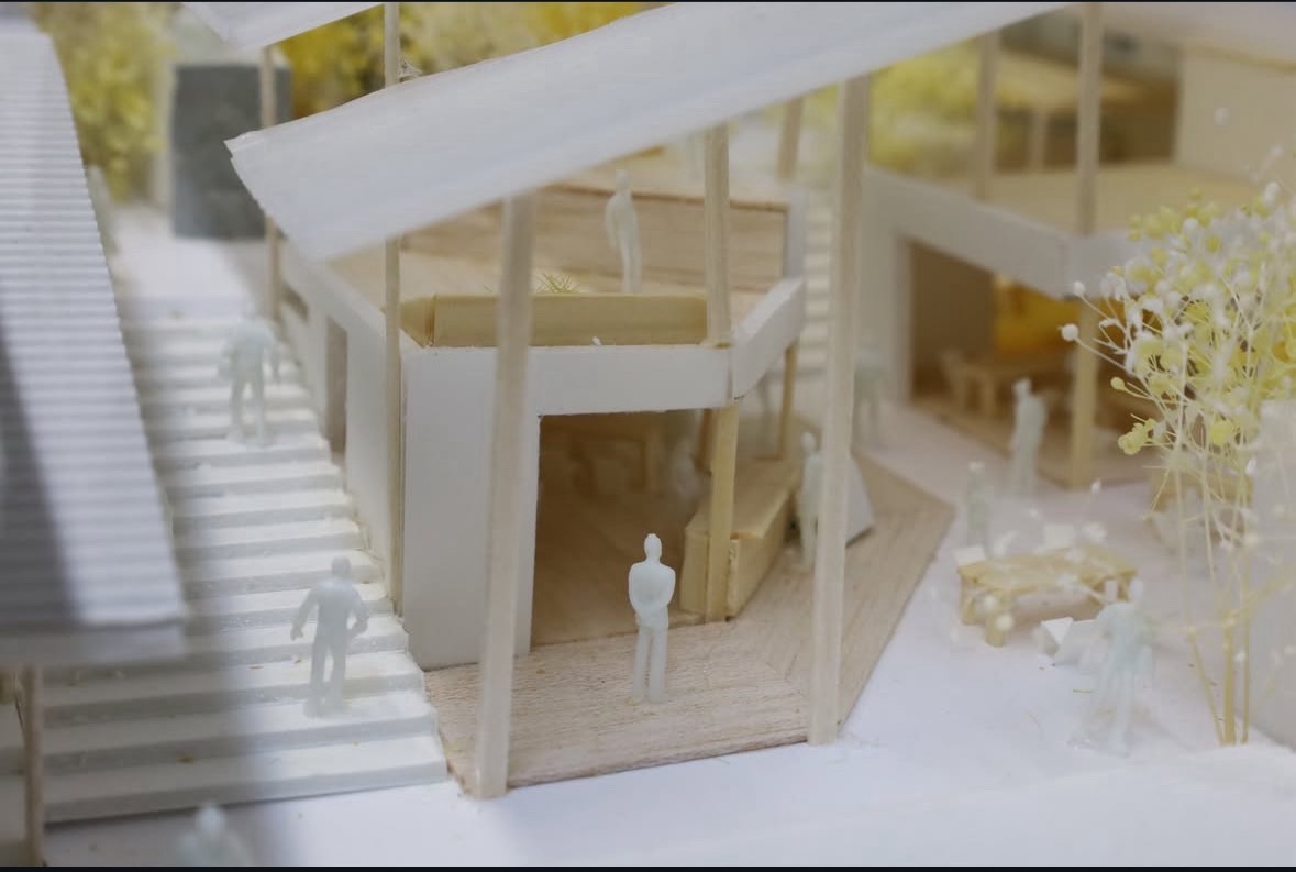 ホワイト模型 - 空間構成を伝えるスタディ模型